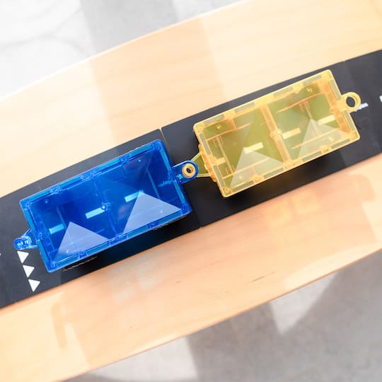 Connetix® Blue & Yellow Magnetic Tiles Rainbow Cars, 2ct.